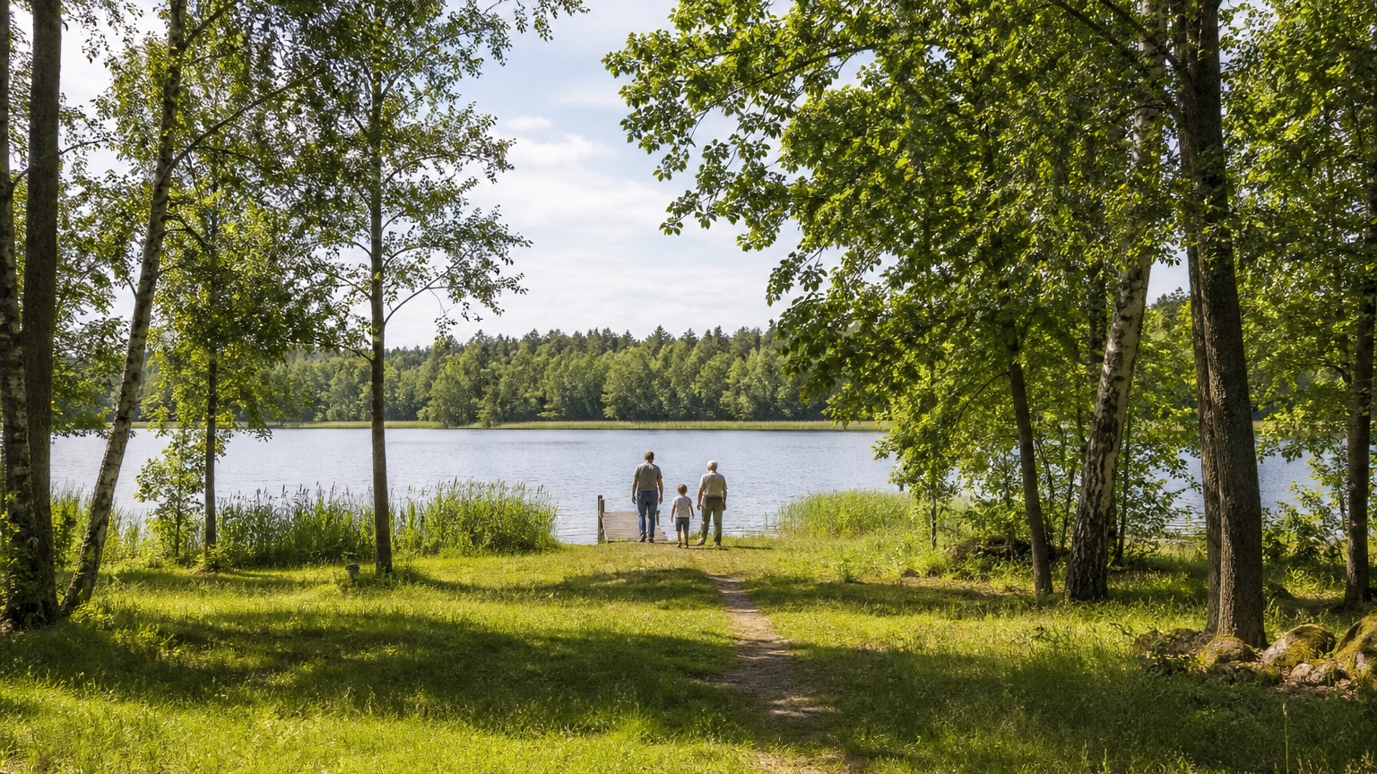 Tre generationer vid sjön – ett Vallentuna för hela livet